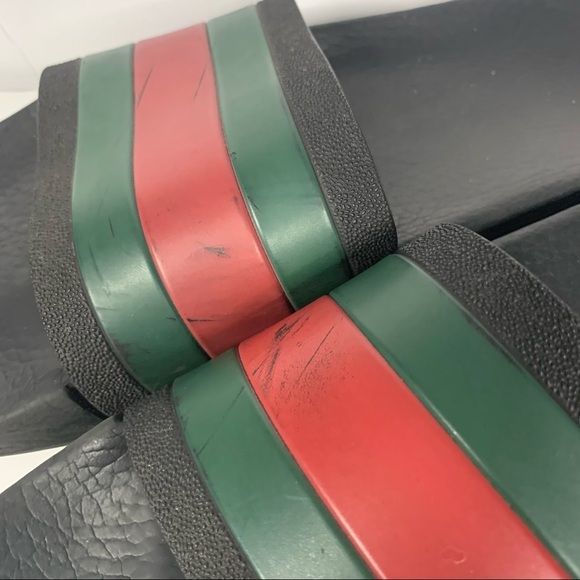Gucci | stripe rubber slides - Picture 7 of 12
